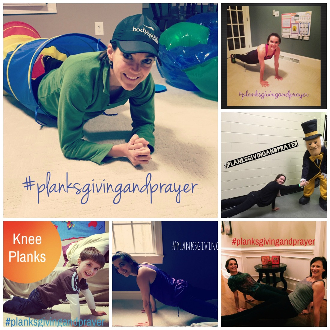 Planksgiving and Prayer Collage
